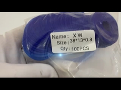 Mút cao su phẳng 38 * 15 * 0,8mm Được thiết kế Màu xanh lam Kích thước tiêu chuẩn Hình dạng Cao su