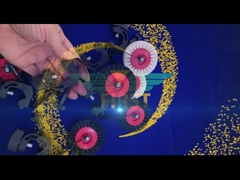 Bàn chải bánh xe đen Heidelberg Hỗ trợ Bộ phận in Sm74 Bộ phận kim loại có sẵn OEM