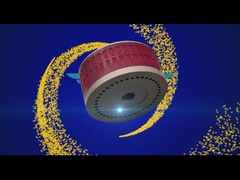 Bánh xe hút màu đỏ 124 * 70mm cho các bộ phận in Polyurethane của máy gấp