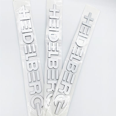 Nhãn chữ cái biểu tượng Heidelberg màu xám cho máy in offset SM52 SM74 SM102 Wordmarks