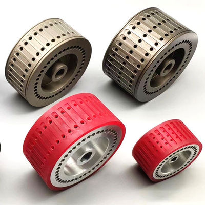 Bánh xe cao su chống mài mòn màu rượu sâm banh cho máy in offset với kích thước tùy chỉnh