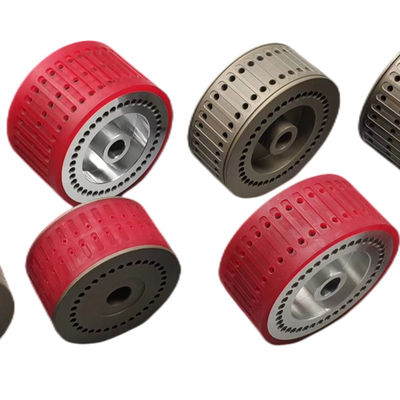 Bánh xe hút cao su Bộ phận máy gấp STAHL Heidelberg Stahlfolder Màu đỏ
