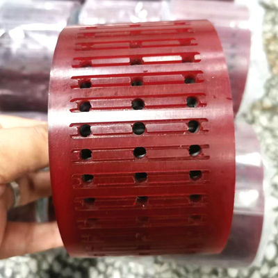 Bánh xe cao su chống mài mòn màu rượu sâm banh cho máy in offset với kích thước tùy chỉnh