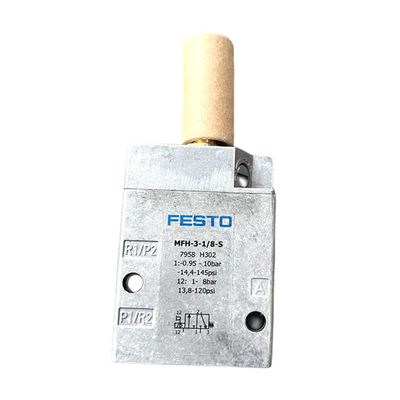 Nhà máy gốc FESTO Solenoid Valve MFH-3-1/8S Series 0692 nhôm và đồng màu xám nhạt cho máy in Offset