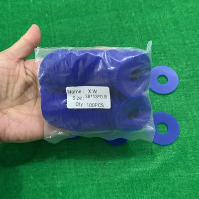Mút cao su phẳng 38 X 15 X 0,8mm Màu xanh lam Kích thước tiêu chuẩn Hình dạng