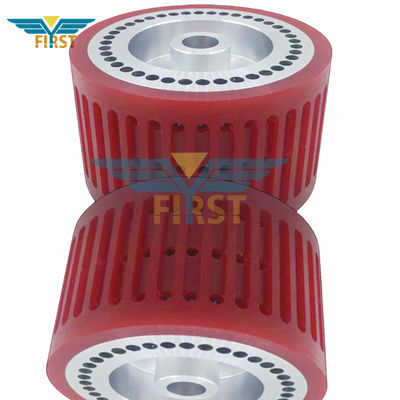 Vòng hút màu đỏ 124 * 70mm Phần in polyurethane cho máy gấp