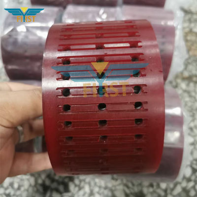Vòng hút màu đỏ 124 * 70mm Phần in polyurethane cho máy gấp