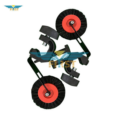 Bàn chải bánh xe đen Heidelberg Hỗ trợ Bộ phận in kim loại Sm74 OEM Có sẵn