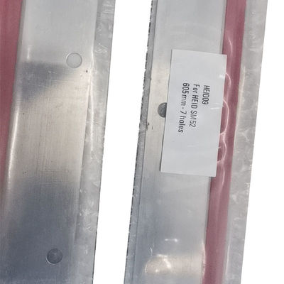 Lưỡi dao rửa máy in Heidelberg chống mực UV 605x46x0,5mm với 7 lỗ cho SM52 PM52